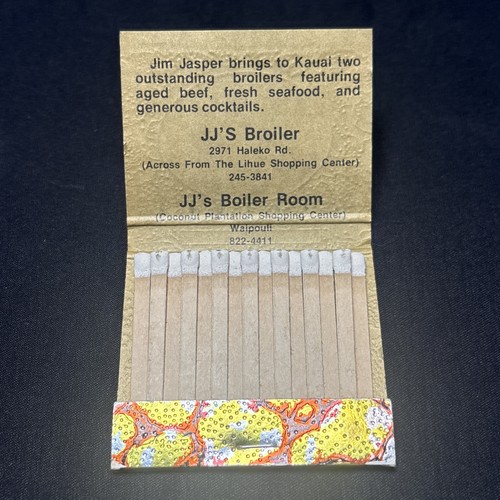 Lote de 6 casas de cerillas vintage de Hawaii Hotel Resort sin imprimir Sheraton Kauai polinesias - Imagen 5 de 17