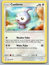 2017 POKEMON CASTFORM GUARDIANS RISING 105/145 C NM A66082 FREE S&H