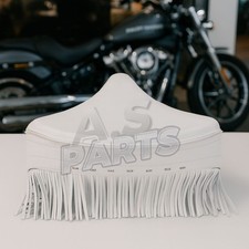 Per sedile solo Harley gonna in pelle bianca Knucklehead Panhead Shovel TC Bo...