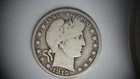 1915-P   Barber Half Dollar  LY and part IT  Very Low Mintage Coin VG Free Ship