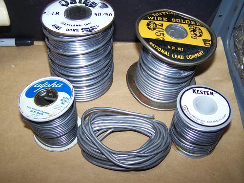 SOLID WIRE SOLDER 50/50 LEAD TIN Dutch Boy. oatey, kester acid core 40/60 alpha