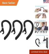 Universal Silicone Ear Loop Clips - 3 Pieces for Single-Ear Bluetooth Headsets