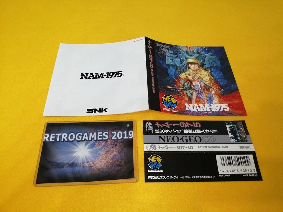 SNK NEO GEO NAM 1975 NEOGEO CD SPINE CARD RARE! - Image 4 of 4