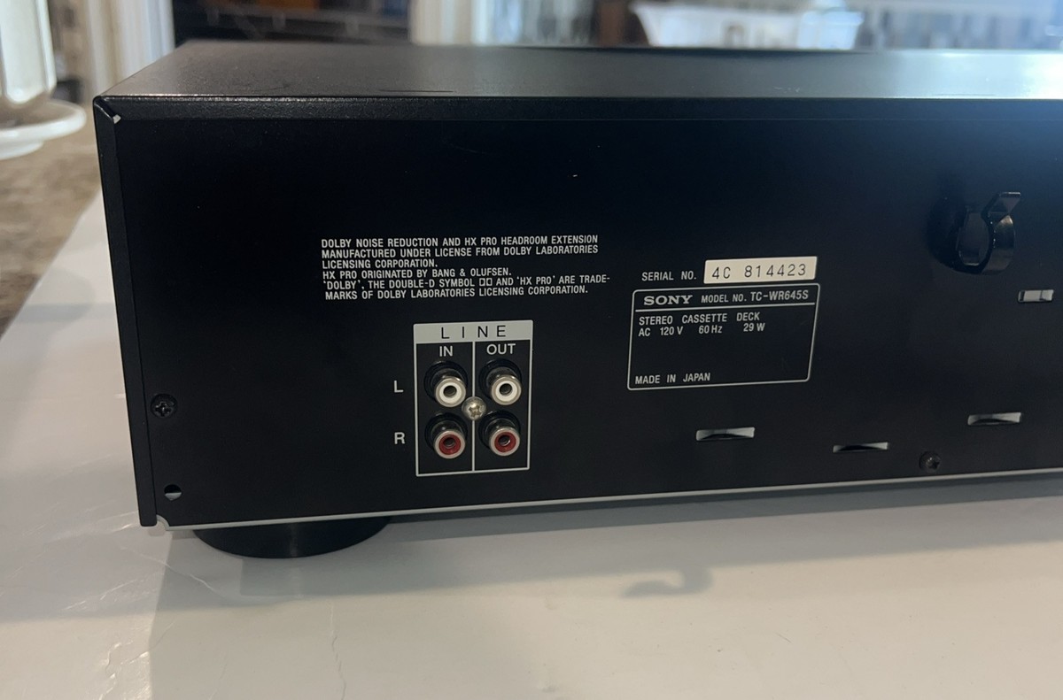その他 Sony Cassette Deck TC-WR 645S Dolby s Sony TC-WR645S Cassette Deck With Dolby S -power Tested
