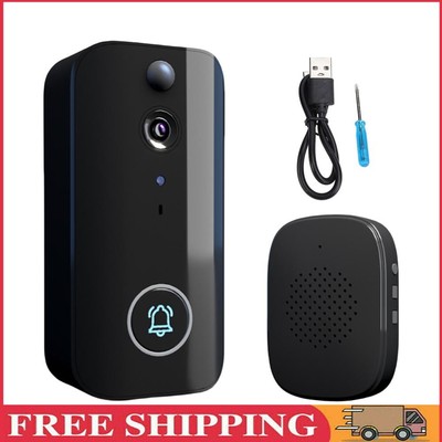 WiFi Doorbell Camera Motion Detector 2-Way Talk for Home Security Alarm System
