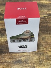 Jabba The Hutt Ornament figure 2023 Hallmark Star Wars ROJ Sound Salacious Crumb