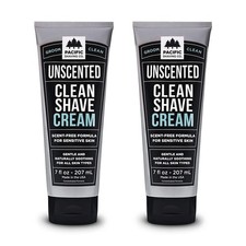 Natural Unscented Shaving Cream - 14 Oz Total for Smooth, Irritation-Free Shaves