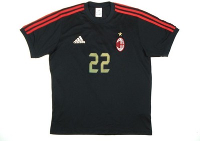 Vintage Adidas AC Mailand 2009/2010 Heimtrikot Herren Erwachsene Small schwarz rot 22 Kaka 