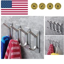 Towel Hook/Adhesive Hooks - Wall Hooks for Coat/Robe/Towels Stick on Bathroom...