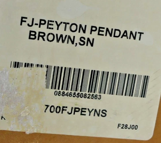NIB Tech Lighting FJ-Peyton Pendant Brown (700FJPEYNZ) - Image 2 of 4