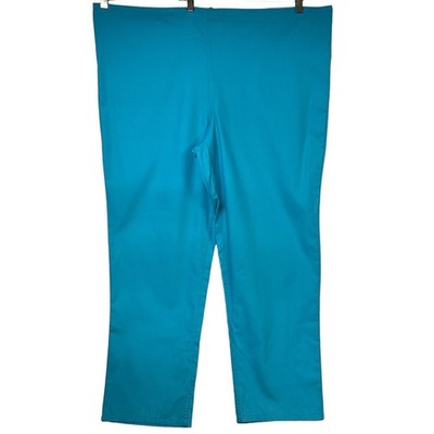 Unisex Scrub Pants Large Turquoise Blue UZ131518 Uniform Straight Leg Drawstring