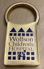 GOLD TONE WOLFSON CHILDREN’S HOSPITAL BAPTIST MEDICAL CENTER FLORIDA KEYCHAIN