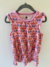 Tea Collection -- Girl's Floral Tank 100 Cotton Size 4 RN 107708 