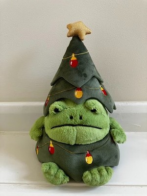 JELLYCAT I AM CHRISTMAS TREE RICKY RAIN FROG NEU + ETIKETT WEIHNACHTEN ORIGINAL RR3FC