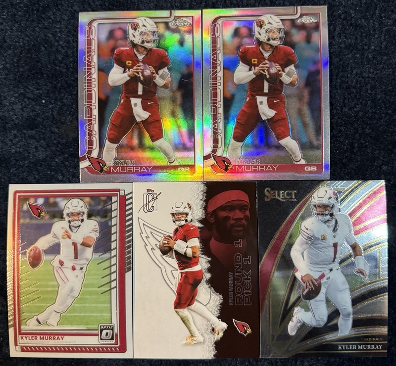2025 NFL Topps Chrome/Optic - Kyler Murray QB MIN/AZ “Refractor” Lot 💎🔥