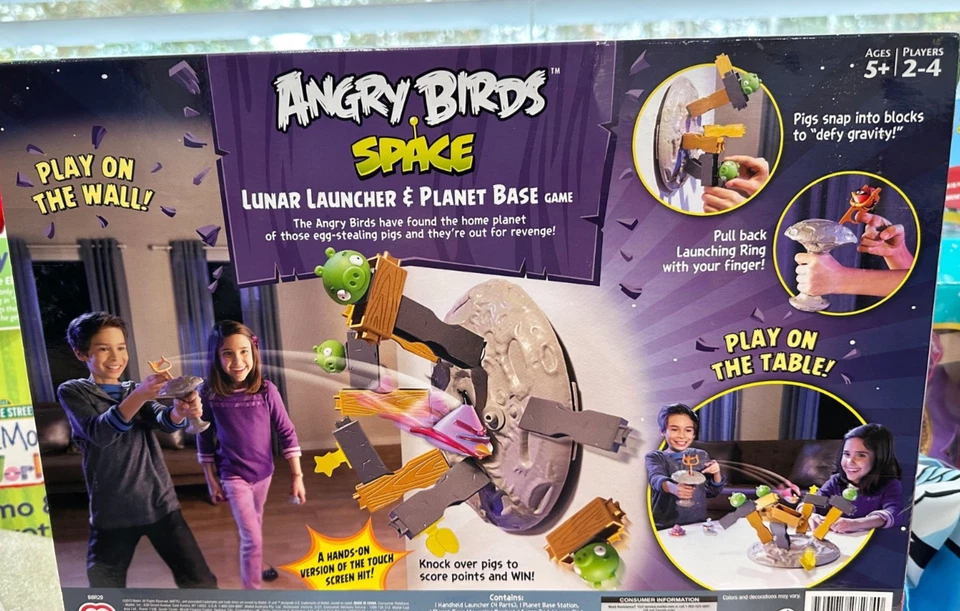 NEW Angry Birds Space Lunar Launcher & Planet Base Game - 2013 Mattel Games - Image 3 of 4
