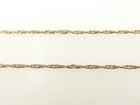 VTG 10K Gold Italian Rope Chain 24.75" w/ 14K Filigree Cross Pendant Necklace — photo 4