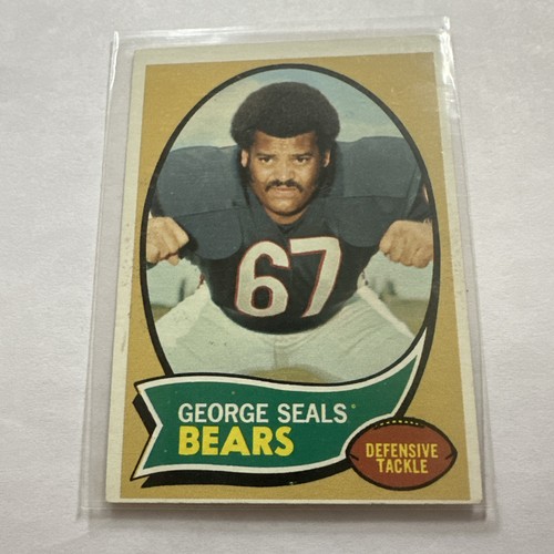 Tarjeta de coleccionista George Seals Chicago Bears Topps TCG 1970 No. 12 con errores - Imagen 2 de 14