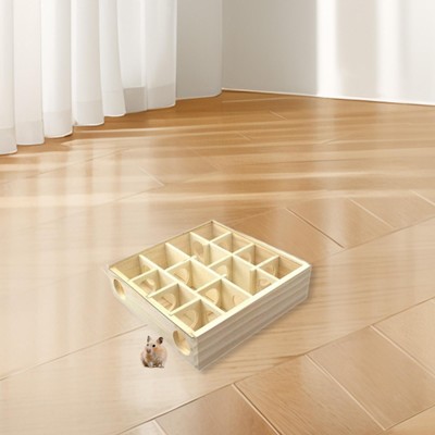 Hamsterlabyrinth Spielzeug Hamster Grabkiste Mehrkammer Versteck Sandkasten Hamsterhaus