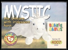1999 Ty Beanie Babies II #199 Mystic the Unicorn with iridescent horn