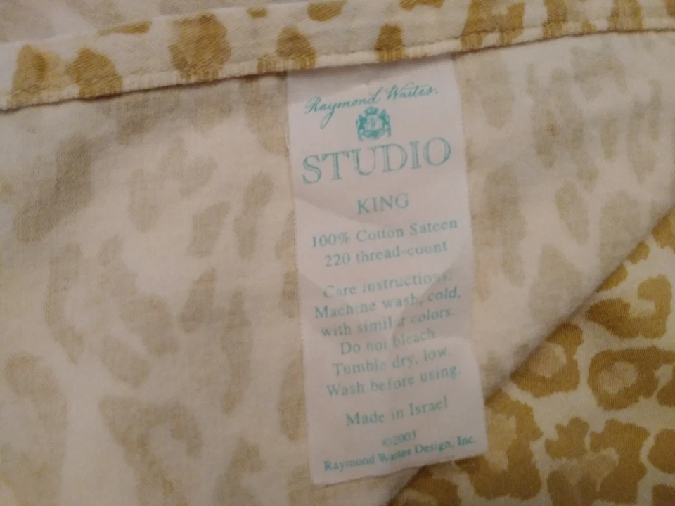 Sábana plana Raymond Waites King 100 % algodón satén estampado animal Foto 2 de 4