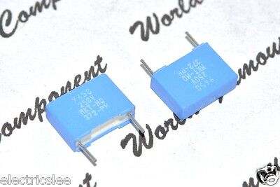 0.22µF 220nF 10pcs PHILIPS MKT372 0.22uF 100V 5/% P:10mm Film Capacitor