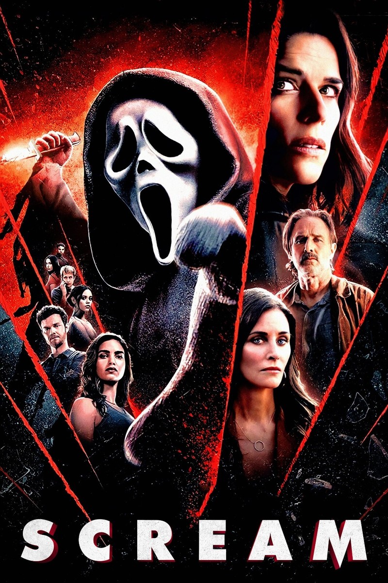 2022 Scream Movie Poster 11X17 Sidney Prescott Dewey Woodsboro