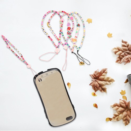 4 Pcs Mobile Phone Chain Square Fruit Model Miss Beaded Lanyard Beads - 第 8/12 張圖片
