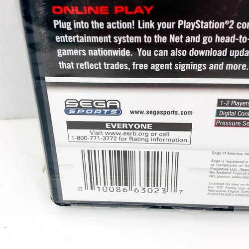 Videojuego NFL 2K3 Sony PlayStation 2 PS2 Nuevo Sellado - Imagen 8 de 12