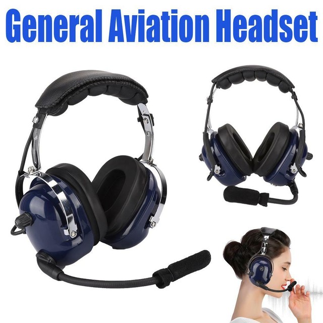 RA200 Dual Plug General Aviation Headset Pilot Headphone Noise
