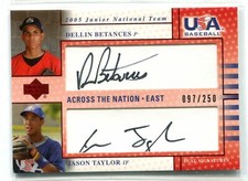 2005 UD USA Baseball Dellin Betances / Jason Taylor DUAL AUTO AUTOGRAPH RC /250