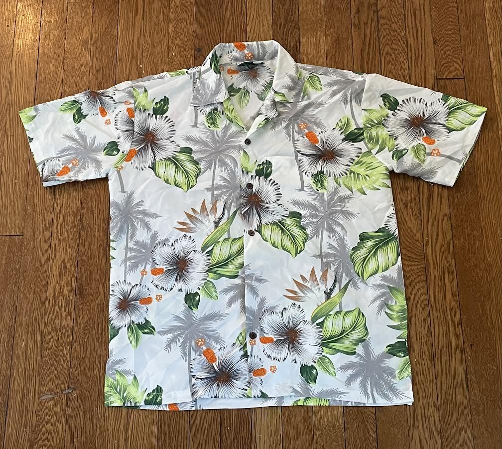 Vintage Makani Hawaiian Hawaii Floral Button Down S… Gem