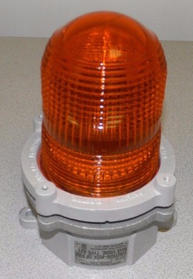 NEW - Cooper Pauluhn Aluminum Marker Light - 1159AYEL - Yellow Globe - NIB