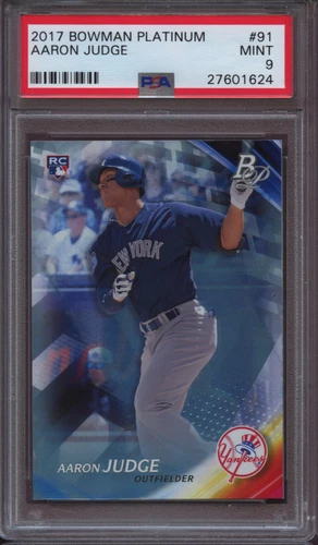 2017 Bowman Platinum 91 Aaron Judge PSA 9 Mint RC