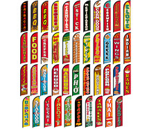 Cibo Curva Completa Senza Vento Swooper Bandiera Concessioni BBQ Hot Dogs