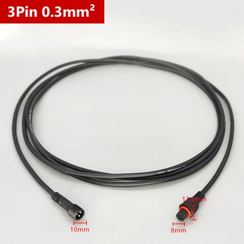 3Pin IP67 Waterproof Outdoor Extension Cable Connector Male Female Plug 0.5M-10M - Picture 6 of 11