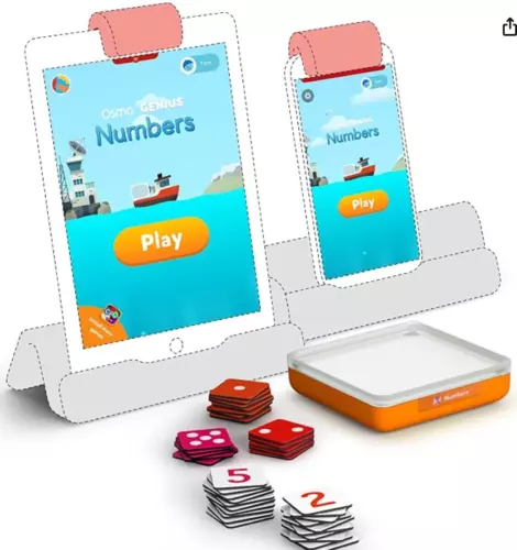 Osmo Genius Numbers Starter Kit Base for IPad Counting Game Ages 6-10 New T34