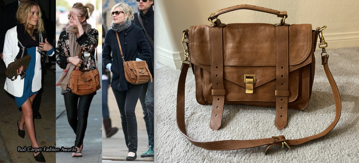 Proenza Schouler PS1 Brown Suede Backpack Proenza Schouler PS1 Tiny Bag in Nubuck Calf - Slate  main image 3