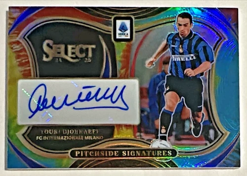 2024-25 Select Serie A Youri Djorkaeff Auto 23/25 Tie-Dye Prizm Pitchside Sigs