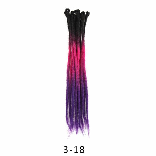 20in Ombre Dreadlocks Extensions Crochet Braiding Hair Dreads Locs Synthetic New - Picture 25 of 103