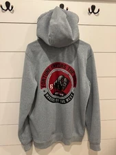 Boot Barn Gray Hoodie Sweatshirt Fortune Favors The Bold