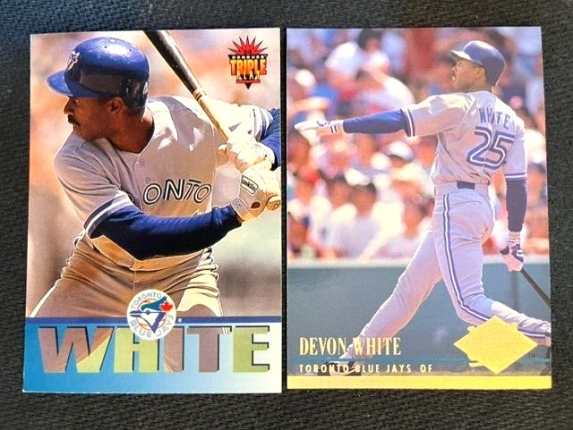 MLB - Devon White 1994 Donruss Triple Play & 1994 Fleer Ultra - Blue Jays