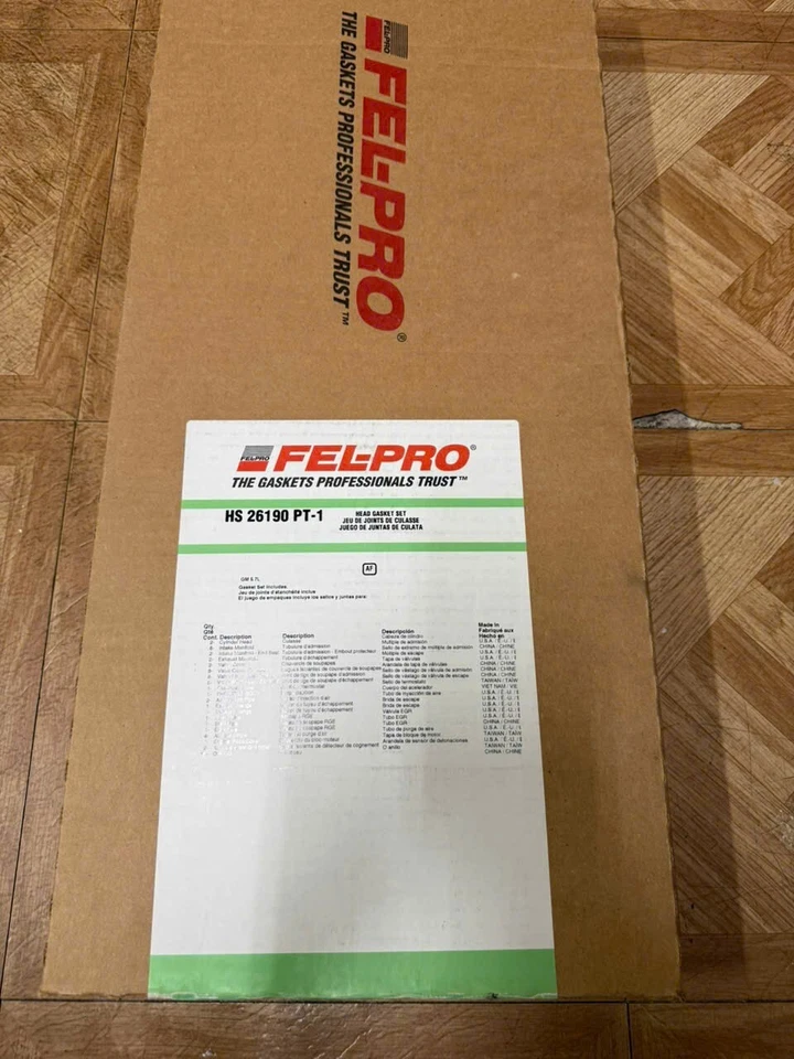 Conjunto de juntas de cabeça de cilindro HS 26190 PT-1 Felpro para Chevy Cadillac CTS GTO Camaro - Imagem 2 de 2