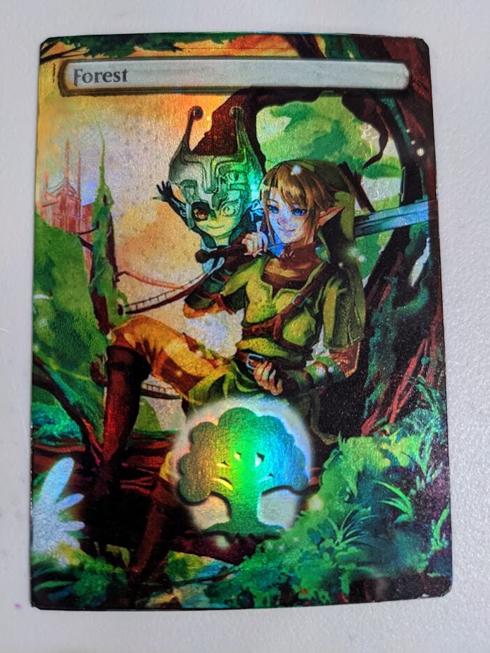 FOIL MTG ALT FOREST LEGEND ZELDA LINK MIDNA DEKU TREE COMMANDER