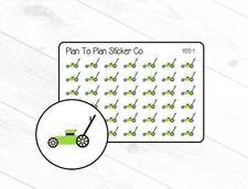 1172-1~~ Lawnmower Planner Stickers.