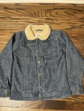Appaman Heritage Cord Jacket NYC Americana Boys Sz 10 Sherpa Lined Blue