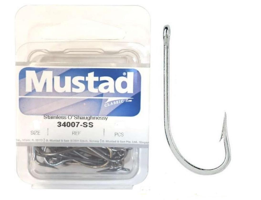 Ami Mustad 34007 SS O'Shaughnessy Stainless Steel Eye Raglou Long