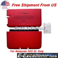 Red A E Housing Shell Cover Front Back Case Replacement For Nintendo 3DS XL