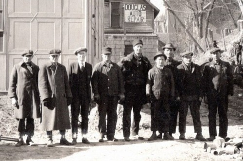 F L BUSCHE 1924 MEN & PIERCE ARROW TRUCK FLEET OMAHA NE PANORAMIC PHOTOS BUCYRUS - Picture 6 of 12