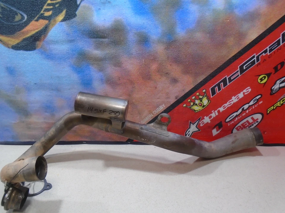 2014 KTM SXF 250 OEM HEAD PIPE SXF250 - Image 3 of 4